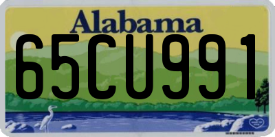 AL license plate 65CU991