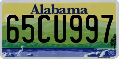 AL license plate 65CU997