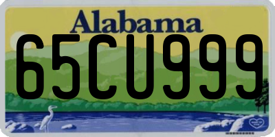 AL license plate 65CU999