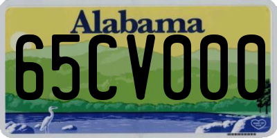 AL license plate 65CV000