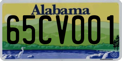 AL license plate 65CV001
