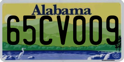 AL license plate 65CV009