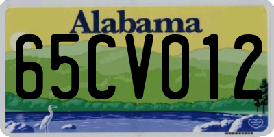AL license plate 65CV012