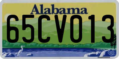 AL license plate 65CV013