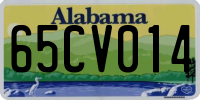AL license plate 65CV014