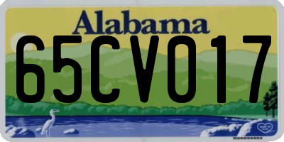 AL license plate 65CV017