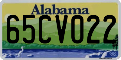 AL license plate 65CV022