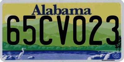 AL license plate 65CV023