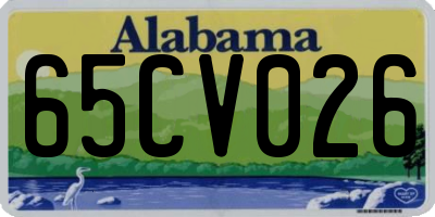 AL license plate 65CV026