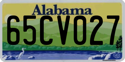 AL license plate 65CV027