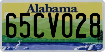AL license plate 65CV028