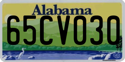 AL license plate 65CV030