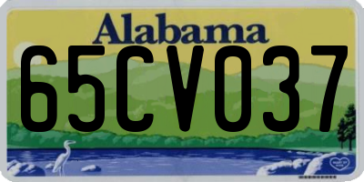 AL license plate 65CV037