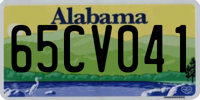 AL license plate 65CV041