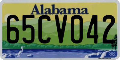 AL license plate 65CV042