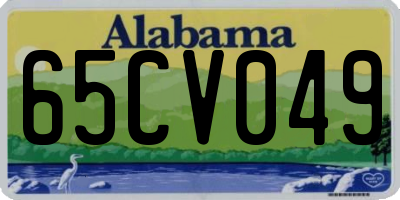 AL license plate 65CV049