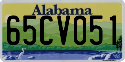 AL license plate 65CV051
