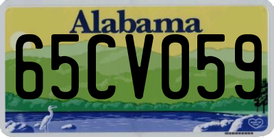 AL license plate 65CV059