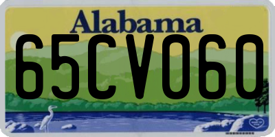 AL license plate 65CV060