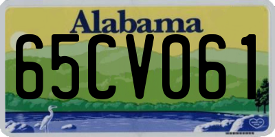 AL license plate 65CV061