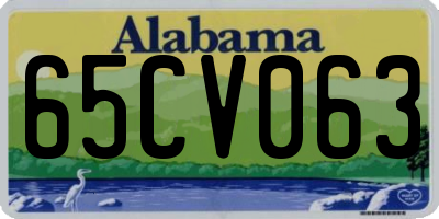 AL license plate 65CV063