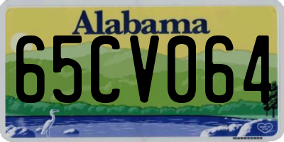 AL license plate 65CV064