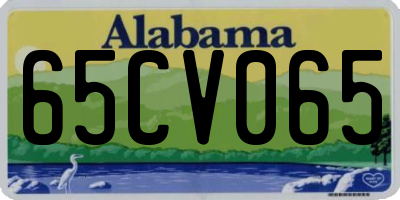 AL license plate 65CV065