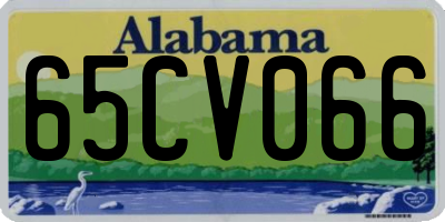 AL license plate 65CV066