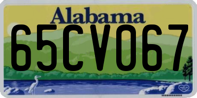 AL license plate 65CV067