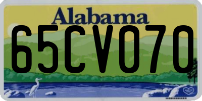 AL license plate 65CV070