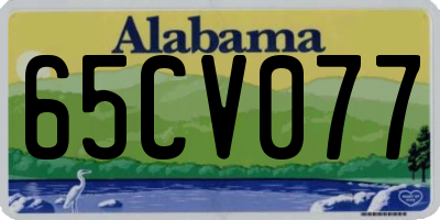 AL license plate 65CV077