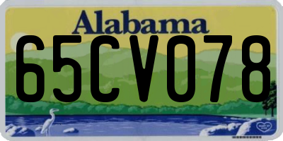 AL license plate 65CV078