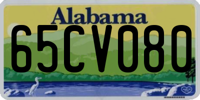 AL license plate 65CV080