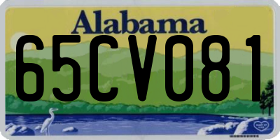 AL license plate 65CV081