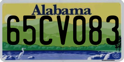 AL license plate 65CV083