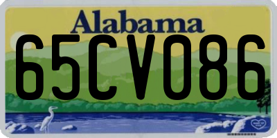 AL license plate 65CV086