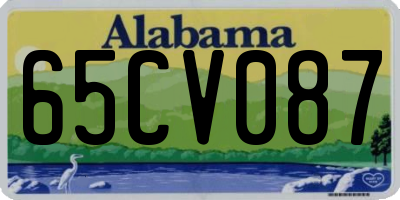 AL license plate 65CV087