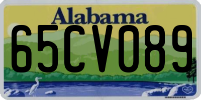 AL license plate 65CV089
