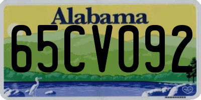 AL license plate 65CV092