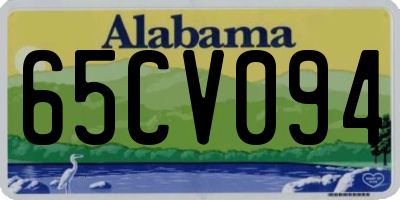 AL license plate 65CV094