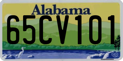 AL license plate 65CV101