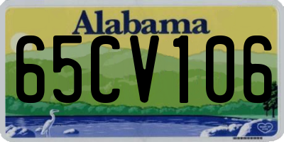 AL license plate 65CV106