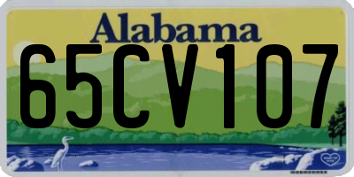 AL license plate 65CV107