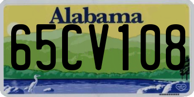 AL license plate 65CV108