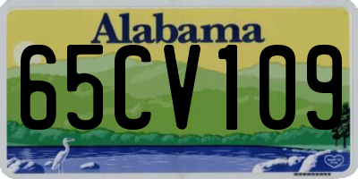 AL license plate 65CV109
