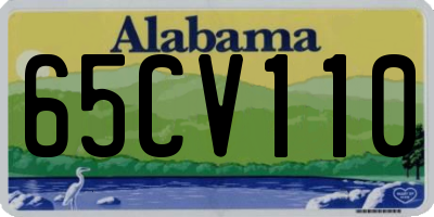 AL license plate 65CV110