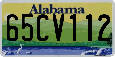 AL license plate 65CV112