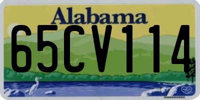 AL license plate 65CV114