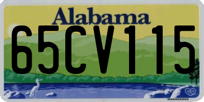 AL license plate 65CV115