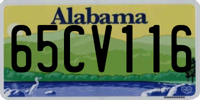 AL license plate 65CV116